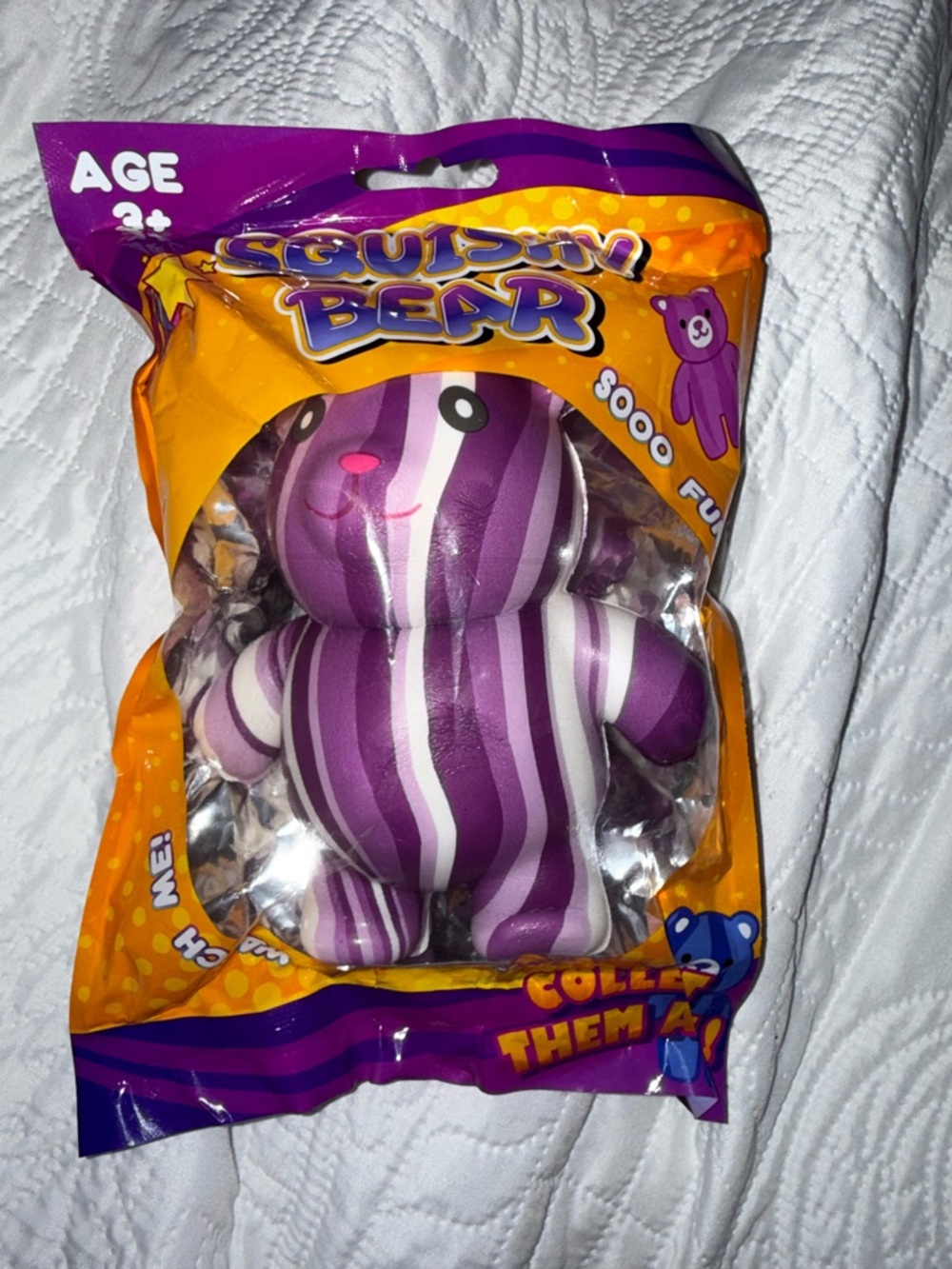 Squishy Bear purple drip design